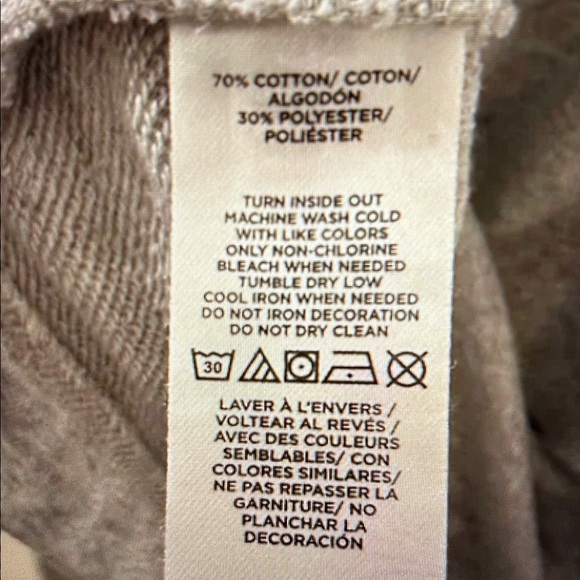 Loft Chic Gray Beaded Sleeve Sweatshirt Dress - Picture 11 of 11